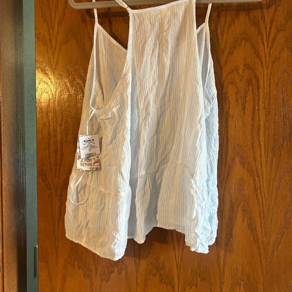 Pink Republic Light Blue Striped Camisole Top - Picture 5 of 5